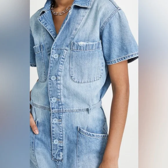 PISTOLA Grover denim relaxed jumpsuit - Picture 4 of 13